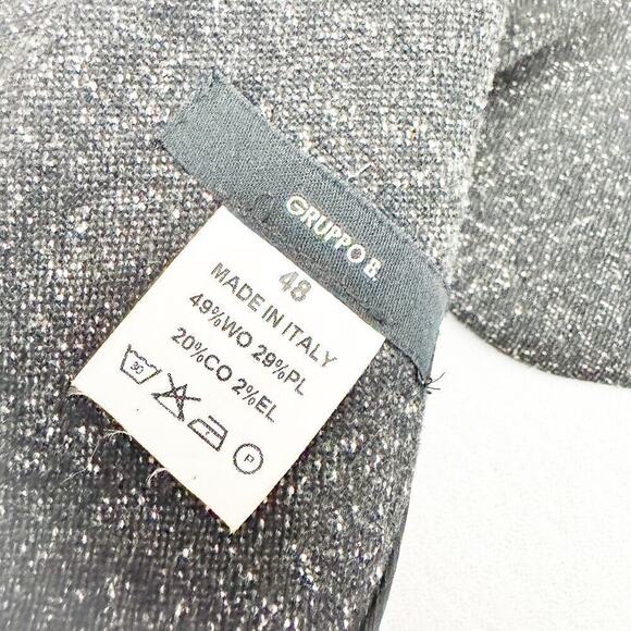 Gruppo B. Grainy Woven Textured Blazer 1-Button Size 48 Italy - Picture 4 of 5